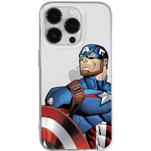 ERT GROUP Coque de téléphone portable pour Iphone 14 PRO MAX Original et sous licence officielle Marvel motif Captain America 011 adapté à la forme du téléphone portable, partiel imprimé