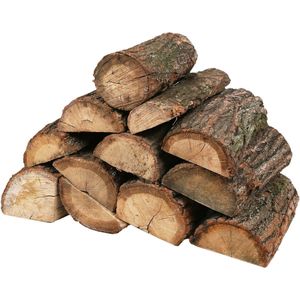 Gedroogd Brandhout voor Kampvuur, (Open)haard, en/of Grill - EIKEN 30 cm / 25 kg