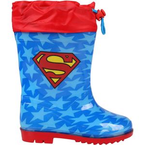 Superman - Rubberen Laarzen voor Jongens, Blauw / 33-34