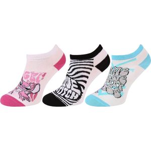 Disney - Dames Lage Sokken - 3 Paar - OEKO-TEX - Angel en Stitch Motief