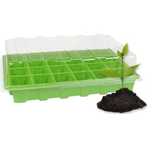 Mini broeikas voor kiemen 24 cellen, plastic