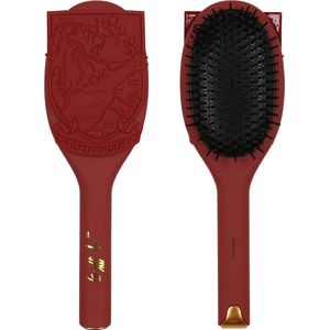 Harry Potter - Griffoendor Haarborstel, ontwarrende borstel, rond, bordeaux, leeuw