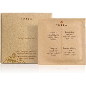 PRIJA Antibacteriële verfrissende lotusbloem doekjes NATURAL 10st x 4ml