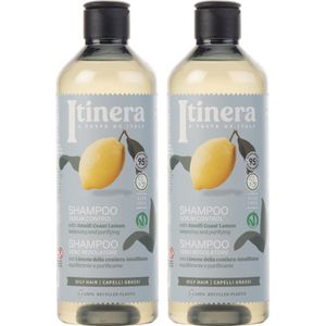 ITINERA - Shampoo voor vettig haar met citroen van de kust van Amalfi, 370 ml (2 stuks)