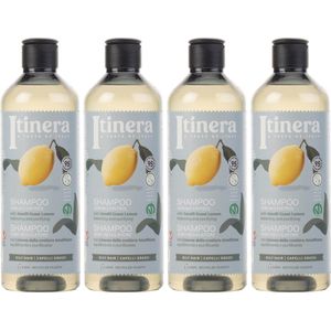 ITINERA - Shampoo voor vettig haar met citroen van de kust van Amalfi, 370 ml (4 stuks)