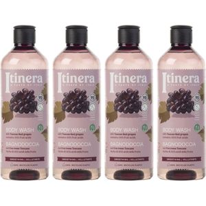 ITINERA - Gladmakende Body Wash - 370 ml - Toscaanse Rode Druiven - 95% Natuurlijke Ingrediënten