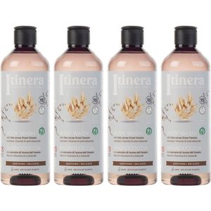 ITINERA kalmerende douchegel body wash met haver uit Veneto, 95% natuurlijke ingrediënten, 370 ml 4 stuks