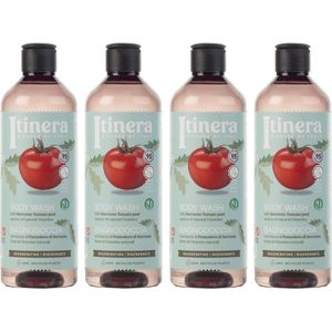 ITINERA Regenererende douchegel body wash met tomaat uit Sorrento, 95% natuurlijke ingrediënten, 370 ml 4 stuks