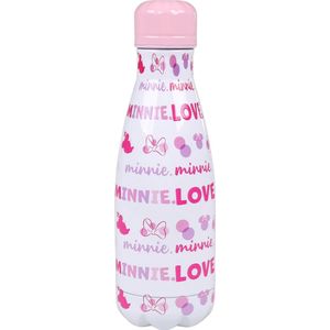 Minnie Mouse Disney - Witte en roze roestvrijstalen thermosfles 350ml