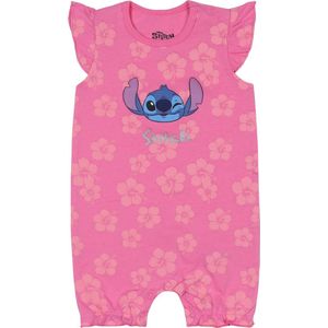 STITCH Disney - Babyromper, roze, katoen / 92