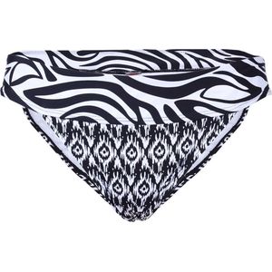 Gedessineerde zwart-witte zwemslip, zwemslip voor dames