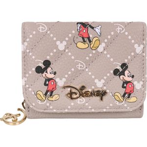 DISNEY Mickey Mouse Beige, kleine portemonnee met rits 11x8 cm