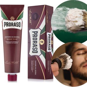 Proraso - Scheercrème in een Tube voor Grove Baard, 150ml