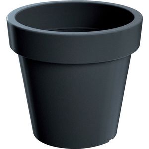 Prosperplast Bloempot/plantenpot voor binnen en buiten D40 x H35 antraciet kunststof