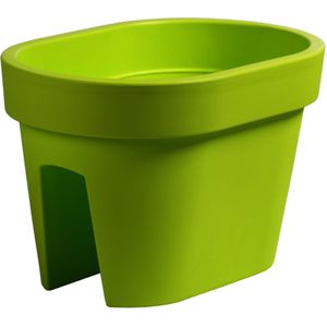 Prosperplast plantenpot - kunststof - lime groen - 12L - 40 x 27 x 25 cm