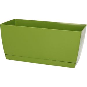 Prosperplast plantenpot - kunststof - lime groen - 24 x 12 x 11 cm