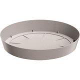 Prosperplast Opvangschaal/onderschaal voor bloempot/plantenpot - beige - rond - Dia 19 cm