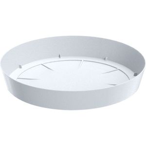 Prosperplast Opvangschaal/onderschaal voor bloempot/plantenpot wit rond Dia