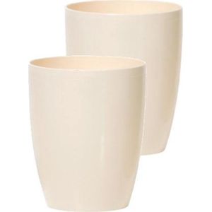 Bloempot Rond Duow 16cm CREME Prosperplast / 2 STUKS ! /