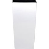 Prosperplast bloempot/plantenpot Urbi met binnenpot - wit - 40 x 40 x 75 cm - Kunststof