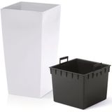 Prosperplast bloempot/plantenpot Urbi met binnenpot wit 32 x Kunststof