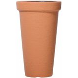 Prosperplast Plantenpot/bloempot Flower Tower - kunststof - terracotta - D48 x H78 cm - met binnenpot - tuin potten