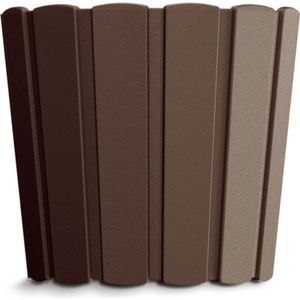 Prosperplast Plantenpot - wood-look - buiten - bruin - 12x11 cm