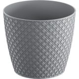 Prosperplast - Plantenpot - Steengrijs - Kunststof - Diameter 19 cm - Voor Binnen en Buiten