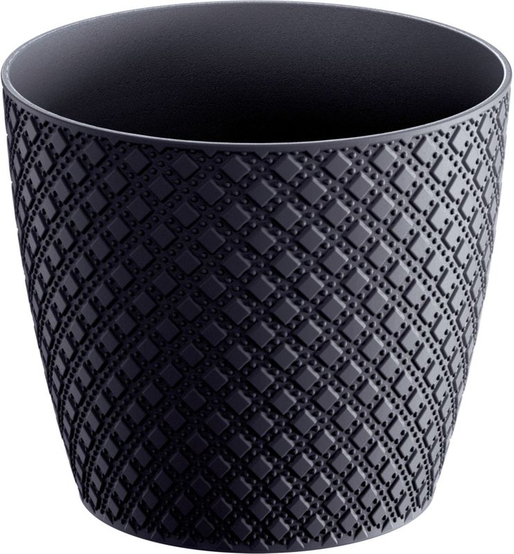 Prosperplast - Plantenpot - Antraciet - Diameter 22 cm - Hoogte 19 cm - Kunststof