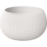 Splofy - Plantenpot - Parel Wit - Kunststof - Tafelmodel D30 H22 cm