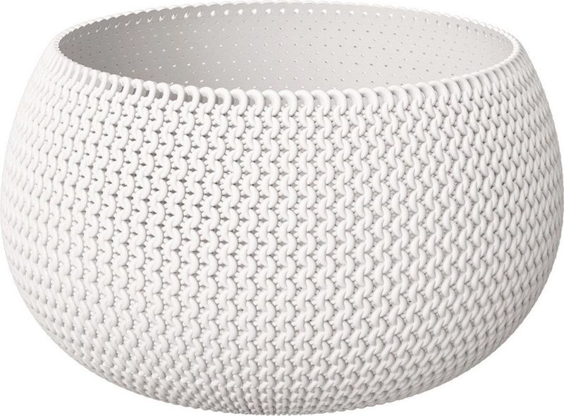 Splofy - Plantenpot - Parel Wit - Kunststof - Tafelmodel D30 H22 cm