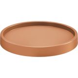 Plantenonderzetter/multiroller rond terracotta kunststof 35 cm - Trolleys voor kamerplanten