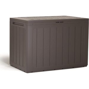 Baul de Jardin 190 liter Prospeplast Lookox plastic in donkere oker 78 x 43.3 x 55 cm