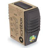 Prosperplast Afvalscheidingprullenbakken - 3-delig - grijs - 20 L per unit - prullenbak - afval scheiden