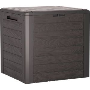 Prosperplast - Woodebox Collection - Opbergkist - 140L - Houtlook - Buiten