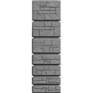 Regenton Stone Tower 350 liter - Grijs | Steen effect Muur regenton