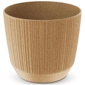 Prosperplast Plantenpot - stripe - beige - D13xH11 cm - Plantenpotten