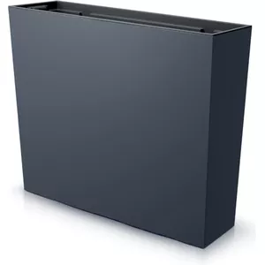terraced® - Set van 2 - bloempot onderzetters incl. viltdoppen - kleur: antraciet - rond - 27 cm diameter - onderzetter bloempot - recycling materiaal - Made in Germany