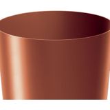 Prosperplast Plantenpot/bloempot Babylon - kunststof - buiten/binnen - koper - D18 x H18 cm