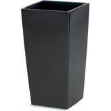 Prosperplast bloempot/plantenpot Urbi met binnenpot - antraciet - 32 x 32 x 61 cm - Kunststof