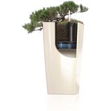 Prosperplast bloempot/plantenpot Urbi met binnenpot - antraciet - 32 x 32 x 61 cm - Kunststof