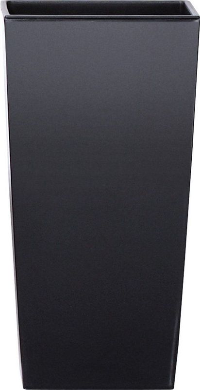 Prosperplast bloempot/plantenpot Urbi met binnenpot - antraciet - 32 x 32 x 61 cm - Kunststof