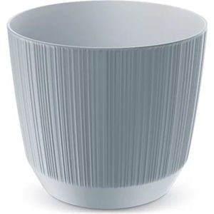 Prosperplast Ryfo - Bloempot - Moderne bloempot voor binnen en buiten - UV-bestendig - lichtgrijs ⌀ 88mm