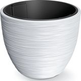 Prosperplast - Furu Stripes - Plantenpot - Wit - Kunststof - Diameter 47 cm