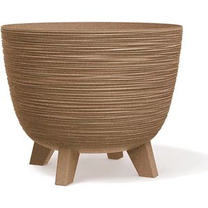 Prosperplast Furu Eco Wood-Naturo - Bloempot met pootjes / Plantenbak - UV-bestendig ⌀ 236mm