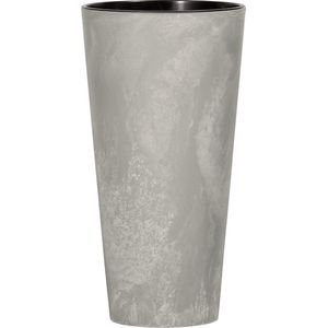 Prosperplast - Bloempot - Pot met een inzetstuk Tubus Slim Beton - kleur en patroon imiteren beton