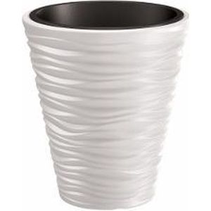 Bloempot Buiten Rond Sand 35cm WIT Prosperplast