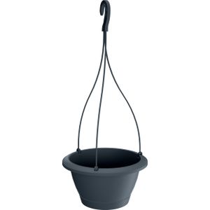 Prosperplast Bloempot Respana hangend - antraciet - kunststof - 27 cm