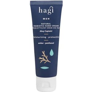 Hagi Ahoy Captain Prebiotische handcrème, 50 ml, hydraterend en beschermend voor mannen, met panthenol, glycerine, inuline en vitamine E