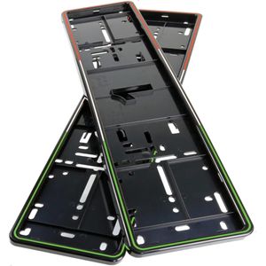 Alti Giri MONO Premium Kentekenplaathouders - Italiaanse Vlag Stijl - 2 Stuks